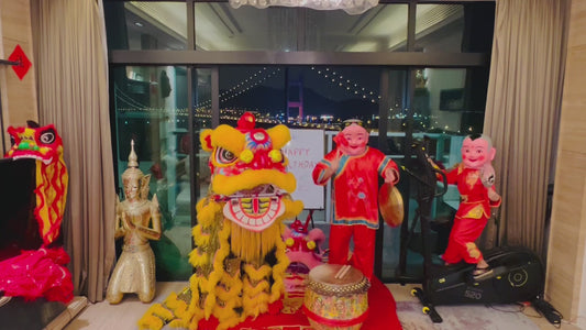 Lion Dance Birthday Greeting Video 3 Characters